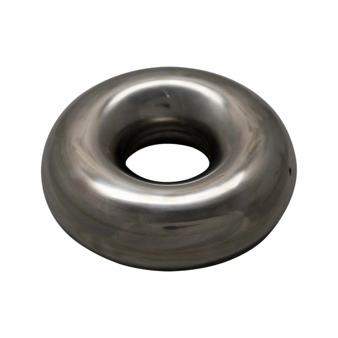 Donut 304SS Polished 3.5 360 Degree 1.0D Exhaust Pipe-Xforce-DS-350